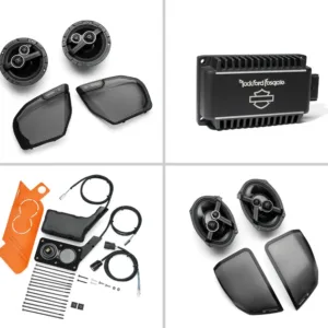 Harley Davidson Audio powered by Rockford Fosgate Stage II+ 4-Speaker Kit Package