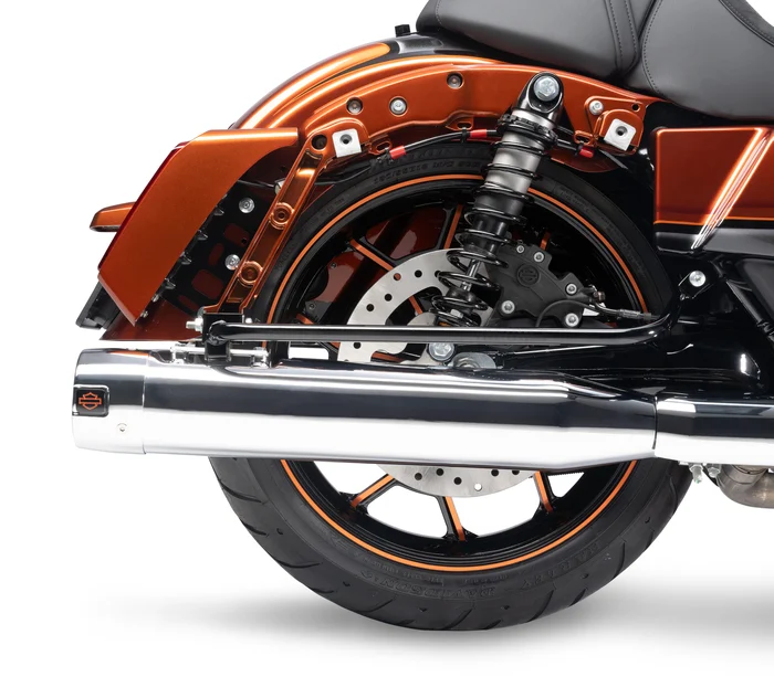 Performance Forged Touring 18 in. Rear Wheel black with orange anodized highlights 2