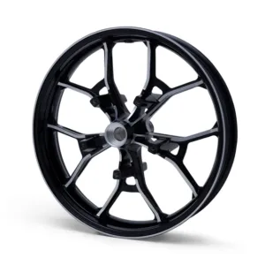 Performance Forged Touring 19 in. Front Wheel - Black w/Machined Highlights
