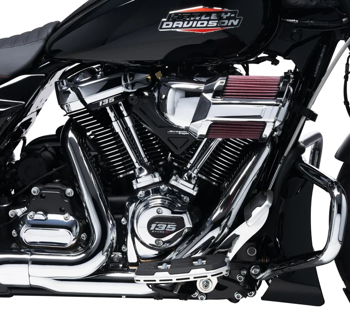 Harley-Davidson Screamin' Eagle 135CI Stage IV Performance Crate Engine - Chrome-Black Highlighted