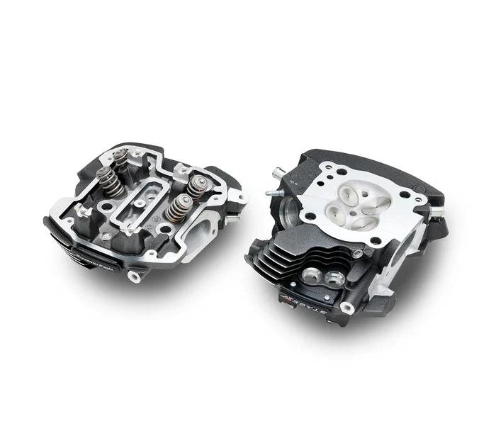 Screamin' Eagle Milwaukee-Eight Extreme Ported Cylinder Heads - Black Granite