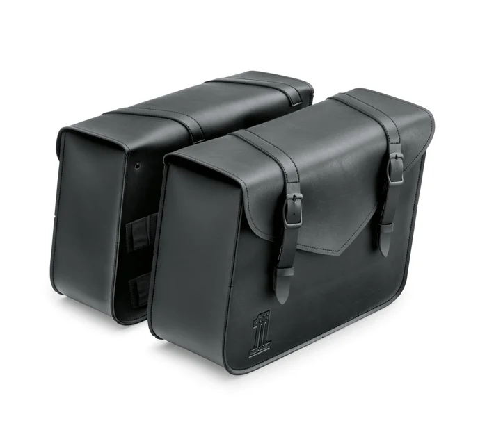 Black Standard Line Large Throw-Over Saddlebags