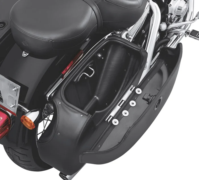 Harley Davidson Rigid Locking Leather Saddlebags - Image 2