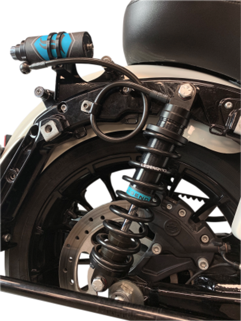 Legend Revo Arc Remote Reservoir External Mounting Brackets for Harley Davidson FLH Touring '14-Up