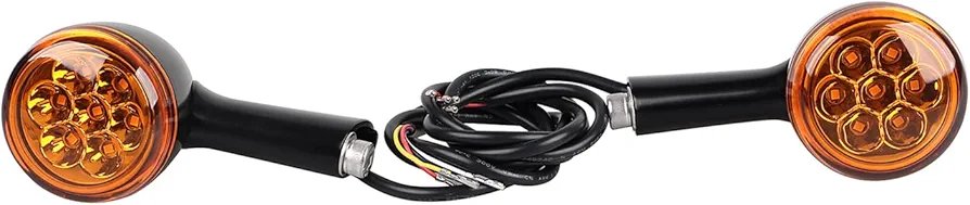 LED Rear Turn Signals Lights Bracket With 3 Color Lens Compatible With  Harley Davidson softtail slim and fits other models as well