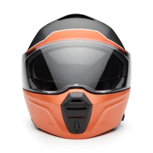 H-D Evo X17 Sunshield Modular Helmet - Matte - Harley Black & Vintage Orange