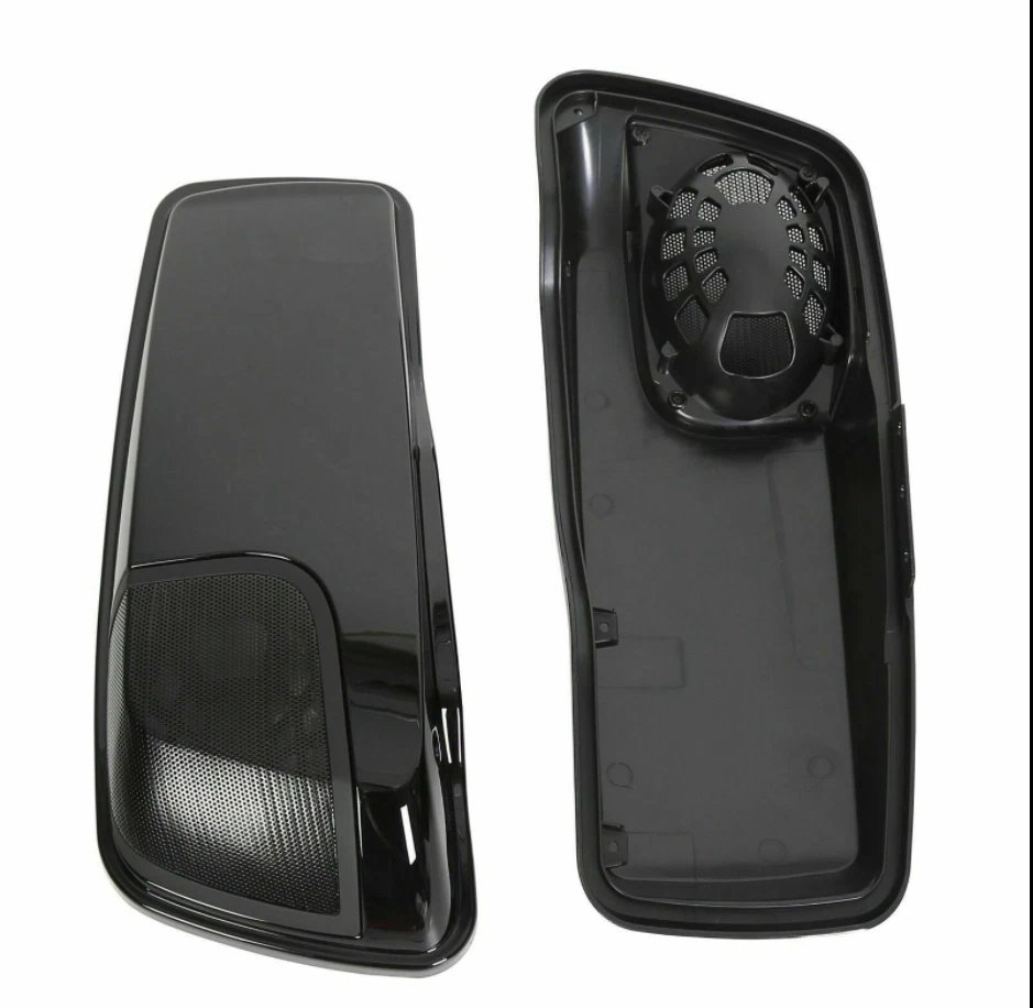 Fit For 2014 2020 Harley Touring Road King Saddlebag 5" X 7" Speakers Lids Cover