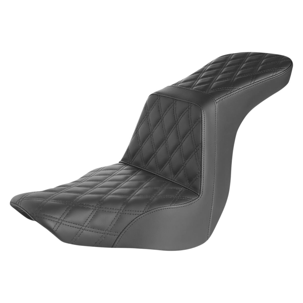 Saddlemen Tour Step-Up LS Lattice Stitch Seat For Harley - Image 2