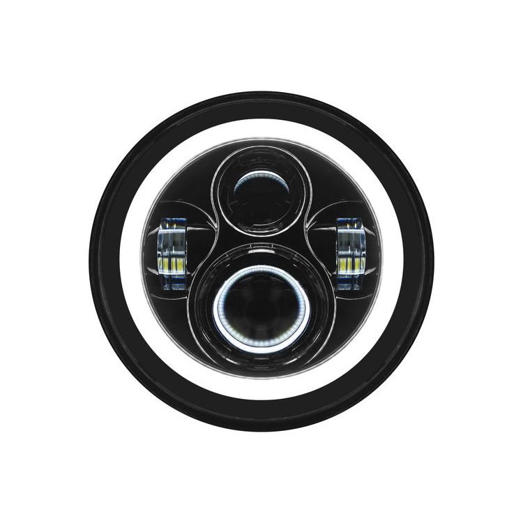 LED 7" Halomaker Headlight And 4 1/2" Passing Lamps Kit For Harley 1994-2025 - Image 3