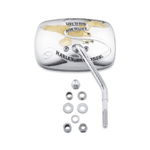 Live to Ride One-Piece Short Sterm Mirror - Right Side - 91864-90T by Harley-Davidson