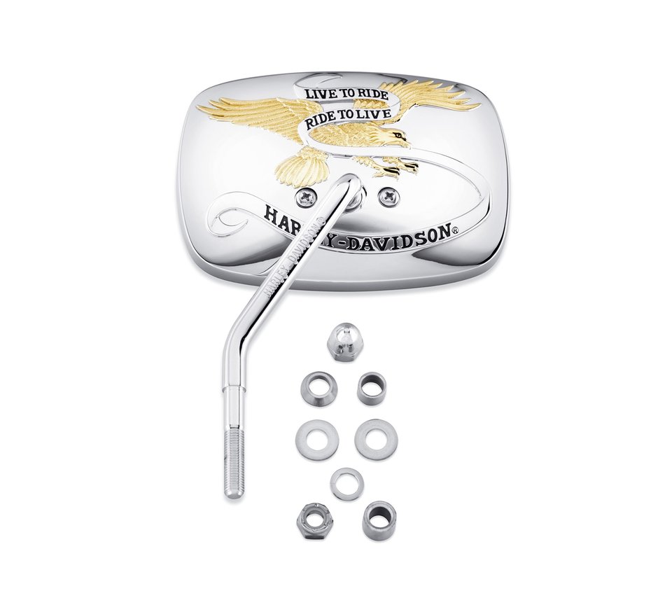 Harley-Davidson Live to Ride One-Piece Short Sterm Mirror - Left Side - 91866-90T