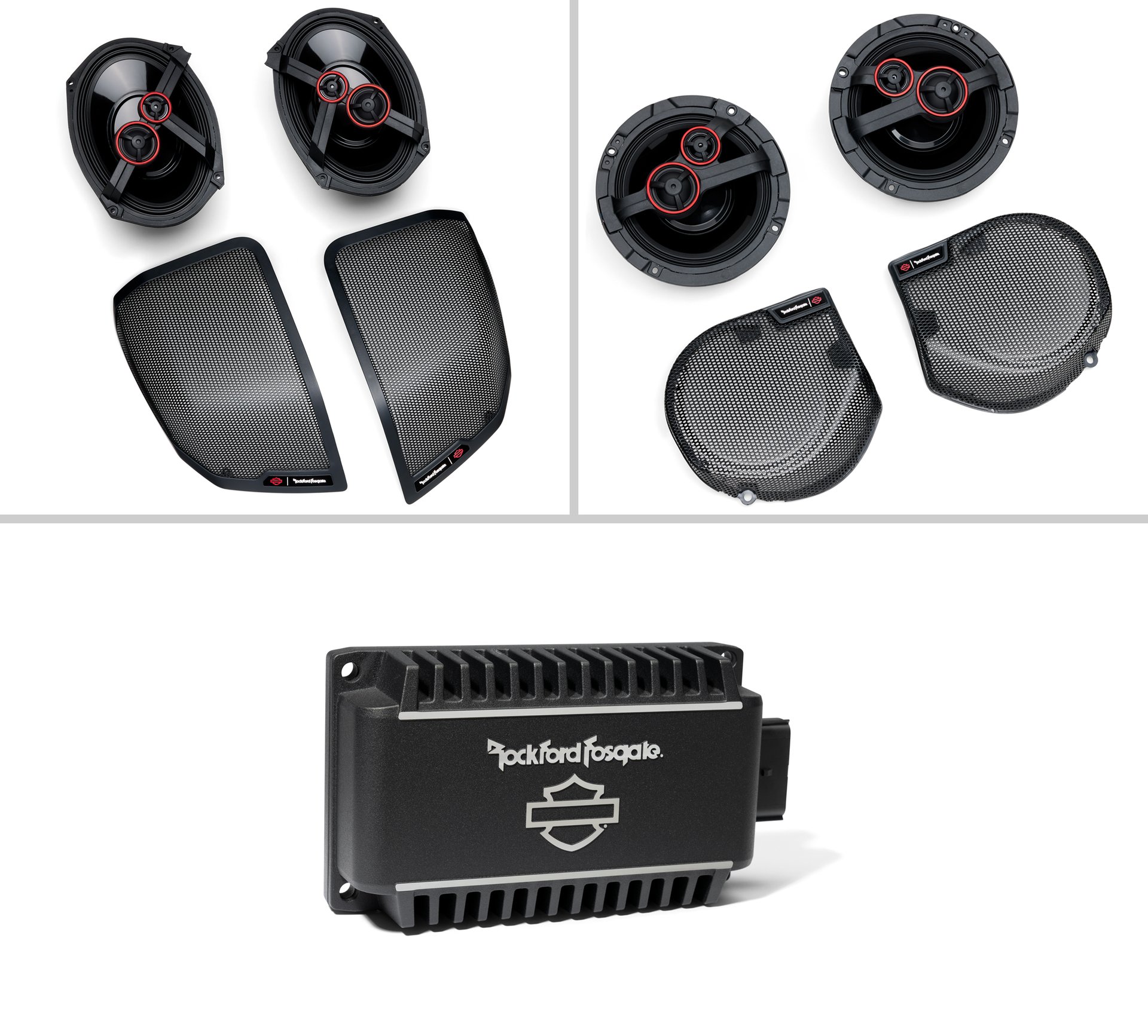 Harley-Davidson Audio powered by Rockford Fosgate - Stage III 4-Speaker Kit