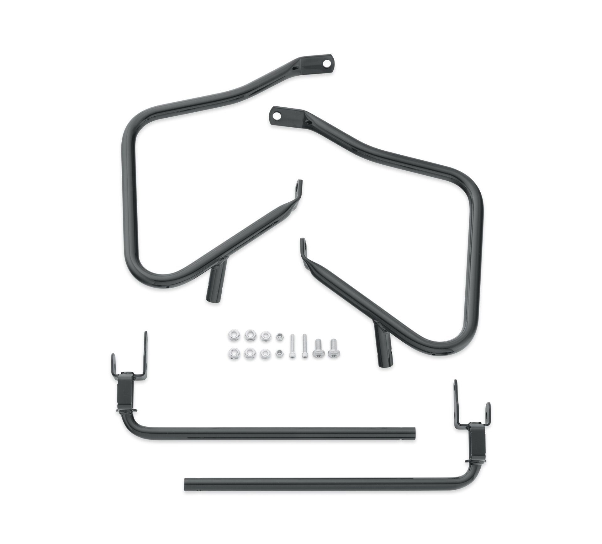 Rear Saddlebag Guards - Gloss Black for Harley-Davidson | P/N: 90200788