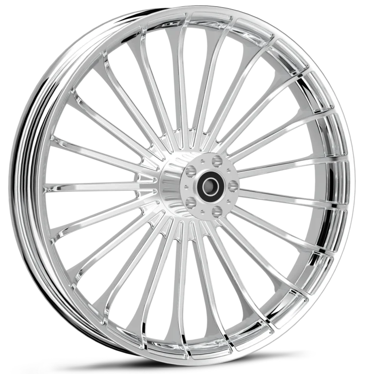 Turbine Chrome Wheels for Harley Touring Street Glide 2010–2013 – Front & Rear 18" Chrome Wheel Set