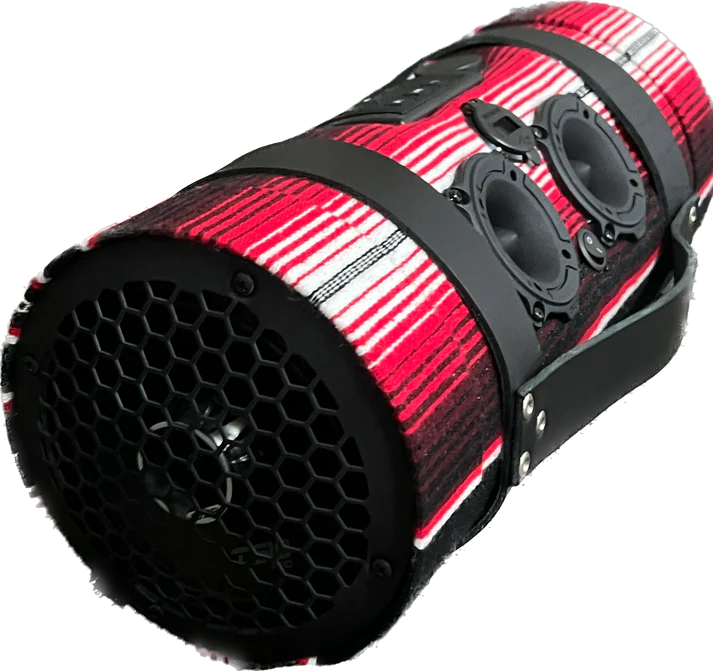 Barrio Blaster (no pods) - Harley bedroll speaker 2